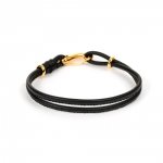 Pulsera Europea Doble Uni Negra