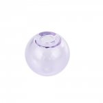 1 Bola redonda de vidrio para rellenar 12mm Morado