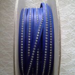 Cuero B-Cobalt 10 mm Swarovski Strass por 20 cm