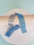 Cinta de strass N°04 Azul turquesa por 0,50 cm.