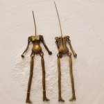 Cuerpo de muñeca en metal, color bronce 12,5 cm