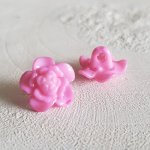 Botones fantasía para niños y bebés Flor N°03-06 Rosa