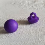 Botones fantasía para niños y bebés Patrón media bola N°04-08 Morado