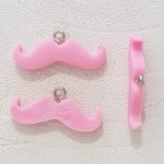 Colgante Bigote N°11 Rosa