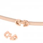 5 mm Zamak pasante N°01 Doré Rosé