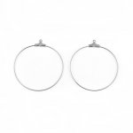 Portapendientes criollo de acero inoxidable N°01 x 1 par