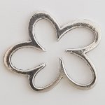 Charm Flor Metal N°004 Plata