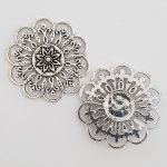 Charm Flor Metal N°005 Plata