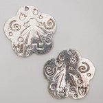 Charm Flor Metal N°006 Plata