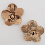 Charm Flor Metal N°008 Bronce