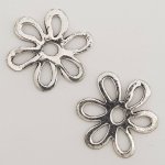 Charm Flor Metal N°017 Plata