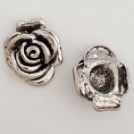 Charm Flor Metal N°018 Plata