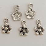 Charm Flor Metal N°035 Plata