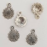 Charm Flor Metal N°037 Plata