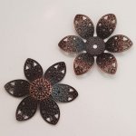 Charm Flor Metal N°058 Cobre