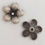 Charm Flor Metal N°066 Plata