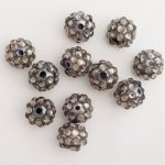 Cuenta acrílica y strass 10 mm estilo shamballa N°05