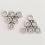 Charm Flor Metal N°088 Plata