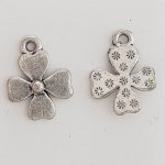 Charm Flor Metal N°091 Plata