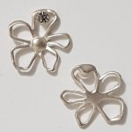 Charm Flor Metal N°057 Plata