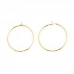 Portapendientes criollo bañado en oro de 18K N°01-25 mm x 5 pares