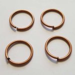 20 anillos de junta abierta 20 mm 02 plateado Cobre