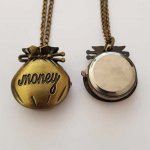 Reloj Money Gusset Bronce Antiguo con Cadena