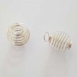 Muelle espiral perla 23 mm Plata N°03