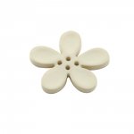 Fleur Orchidée résine 4 trous 30 x 3 mm Beige 02