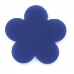 Fleur pvc 26 mm Bleu Montana Opaline