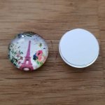 cabochon rond en verre 14mm divers 004