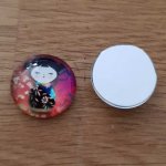 cabochon rond en verre 20mm divers 013