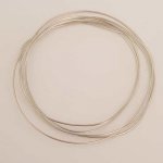 Fil Métal Plastifié 0.8 mm Argent x 1 mètre