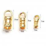 Embout Pour Cordon 10 x 4 mm Plaqué Or 18K