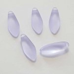 Perle en Verre Goutte D'Eau Mauve Clair 01 17 mm