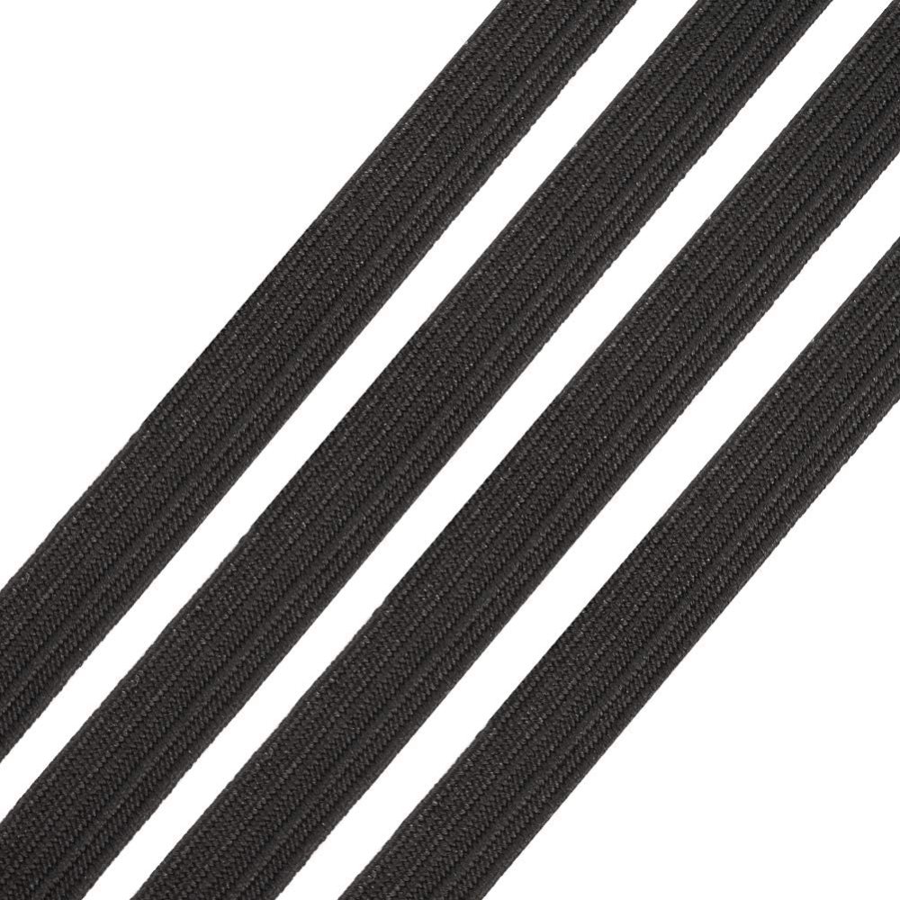 Elástico plano 3 mm Negro a 10 cm