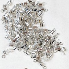 Lot embouts serre fil coloris argent 5mm