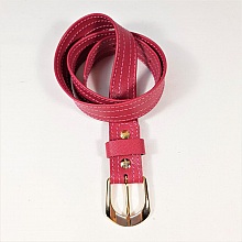 Ceinture pour Elle, cuir de vachette grainé tannage minéral coloris rose fuchsia