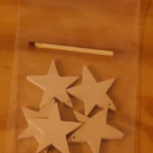 5 estrellas perforadas, decoración navideña para decorar y colgar