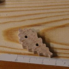 Botón hoja de roble 35mm para decorar y coser madera maciza adorno hecho a mano scrapbooking