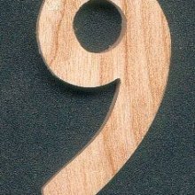 Número de madera 9 5 cm para pintar