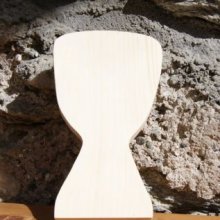 Djembe de madera 15cm, decoración musical