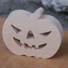 Figurita de calabaza de Halloween en madera para pintar