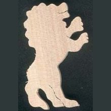 Figurita de madera de león