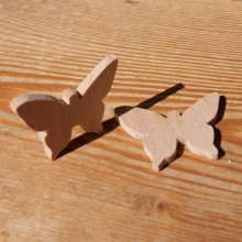 Figurita mariposa miniatura para decorar, ocio creativo, scrapbooking, madera maciza hecha a mano