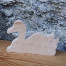 mark place tema cisne naturaleza madera de haya maciza hecho a mano