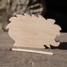 tarjeta de madera maciza de haya hecha a mano para peces tema de la fiesta de cumpleaños bosque o naturaleza