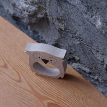 Servilletero búho para personalizar hecho a mano de madera maciza