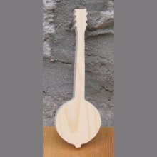 Banjo de madera maciza ht15cm decoración musical artesanal, regalo músico, música
