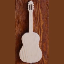 Guitarra de madera ht20cm tema musical decoración interior, regalo guitarrista